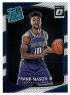 Frank Mason III RC - Sacramento Kings - Rated Rooke (NBA Basketball Card) 2017-18 Donruss Optic # 167 Mint