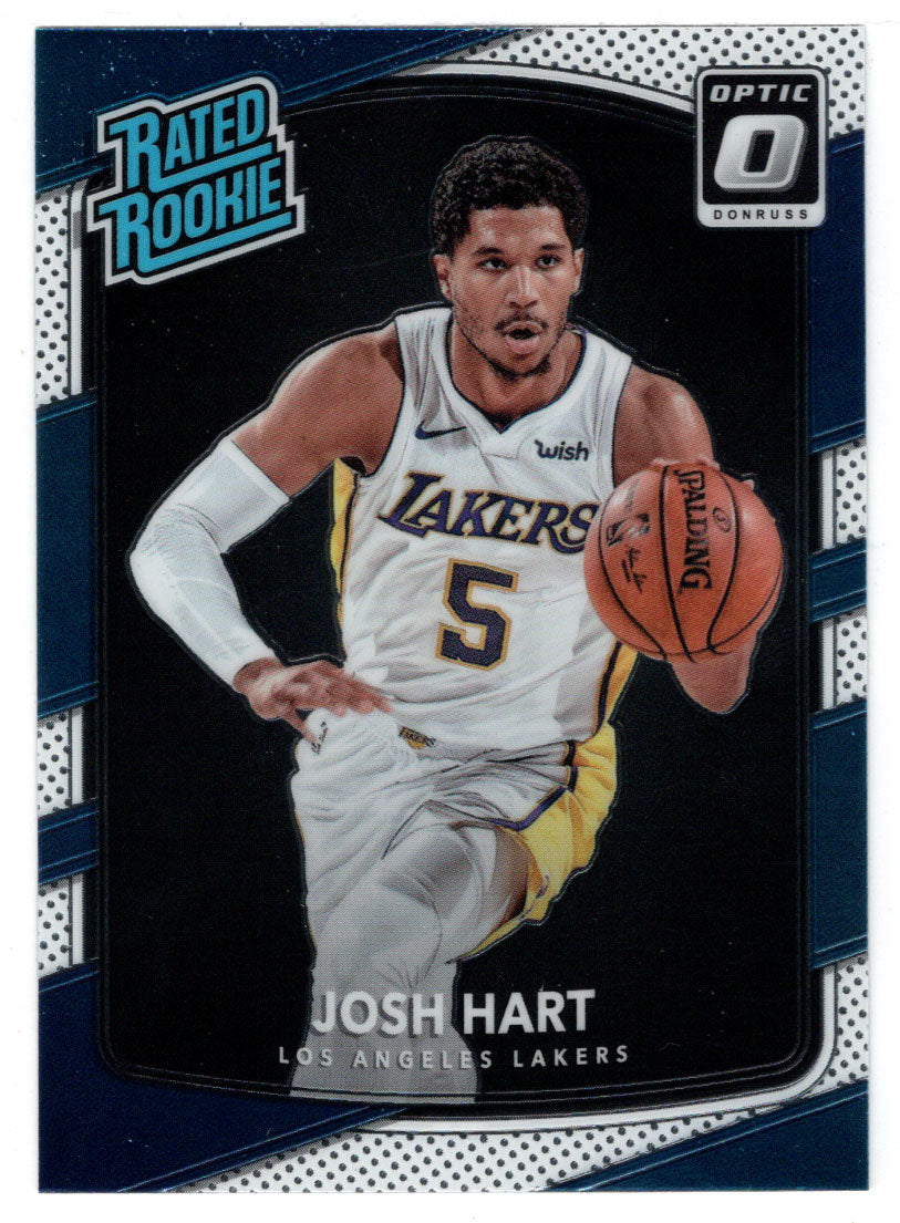 Josh Hart RC - Los Angeles Lakers - Rated Rooke (NBA Basketball Card) 2017-18 Donruss Optic # 171 Mint