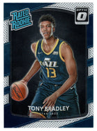 Tony Bradley RC - Utah Jazz - Rated Rooke (NBA Basketball Card) 2017-18 Donruss Optic # 173 Mint