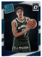 D.J. Wilson RC - Milwaukee Bucks - Rated Rooke (NBA Basketball Card) 2017-18 Donruss Optic # 184 Mint