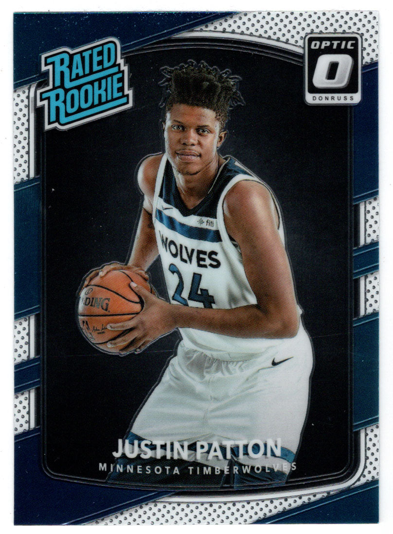Justin Patton RC - Minnesota Timberwolves - Rated Rooke (NBA Basketball Card) 2017-18 Donruss Optic # 185 Mint