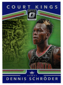Dennis Schroder - Atlanta Hawks - Court Kings - Purple (NBA Basketball Card) 2017-18 Donruss Optic # 9 Mint