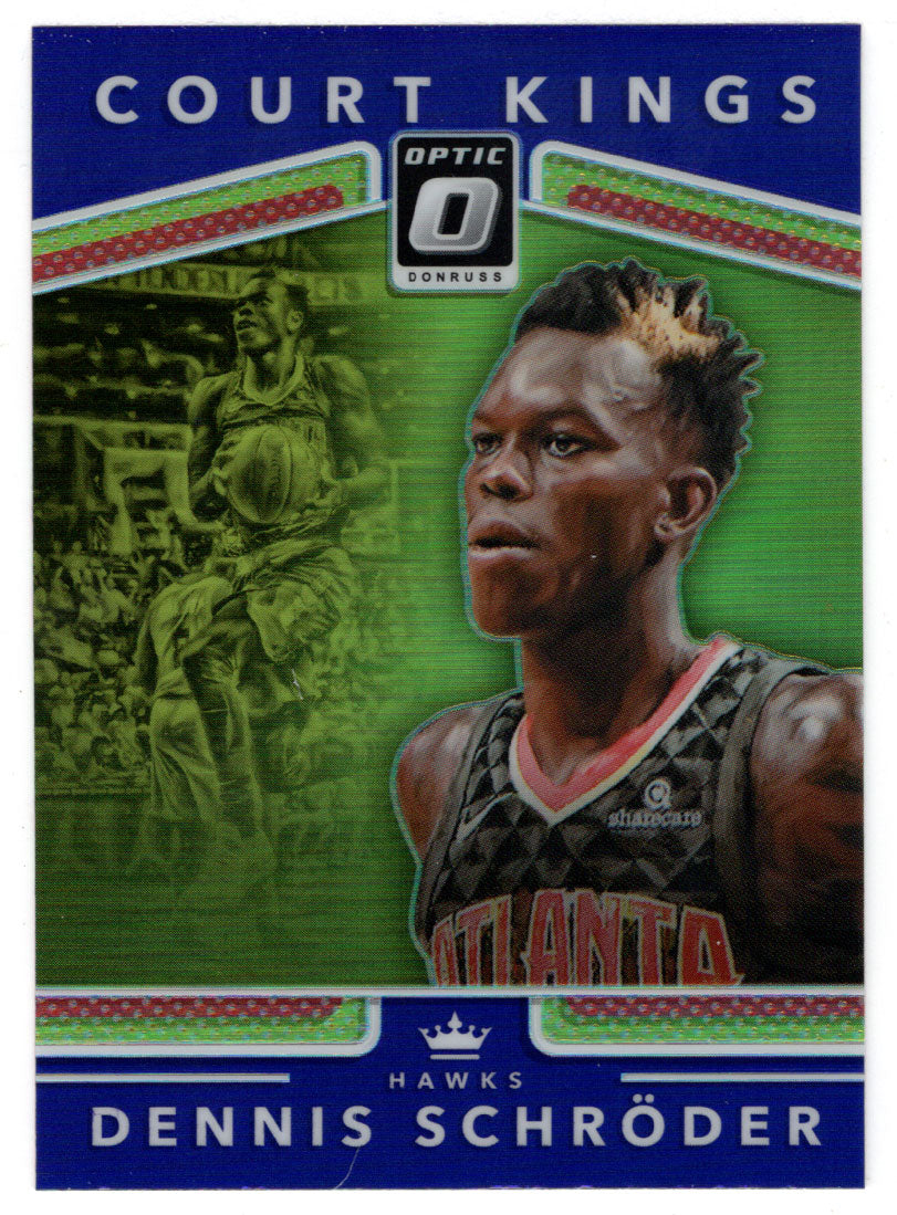 Dennis Schroder - Atlanta Hawks - Court Kings - Purple (NBA Basketball Card) 2017-18 Donruss Optic # 9 Mint
