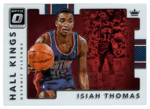 Isiah Thomas - Detroit Pistons - Hall Kings (NBA Basketball Card) 2017-18 Donruss Optic # 11 Mint