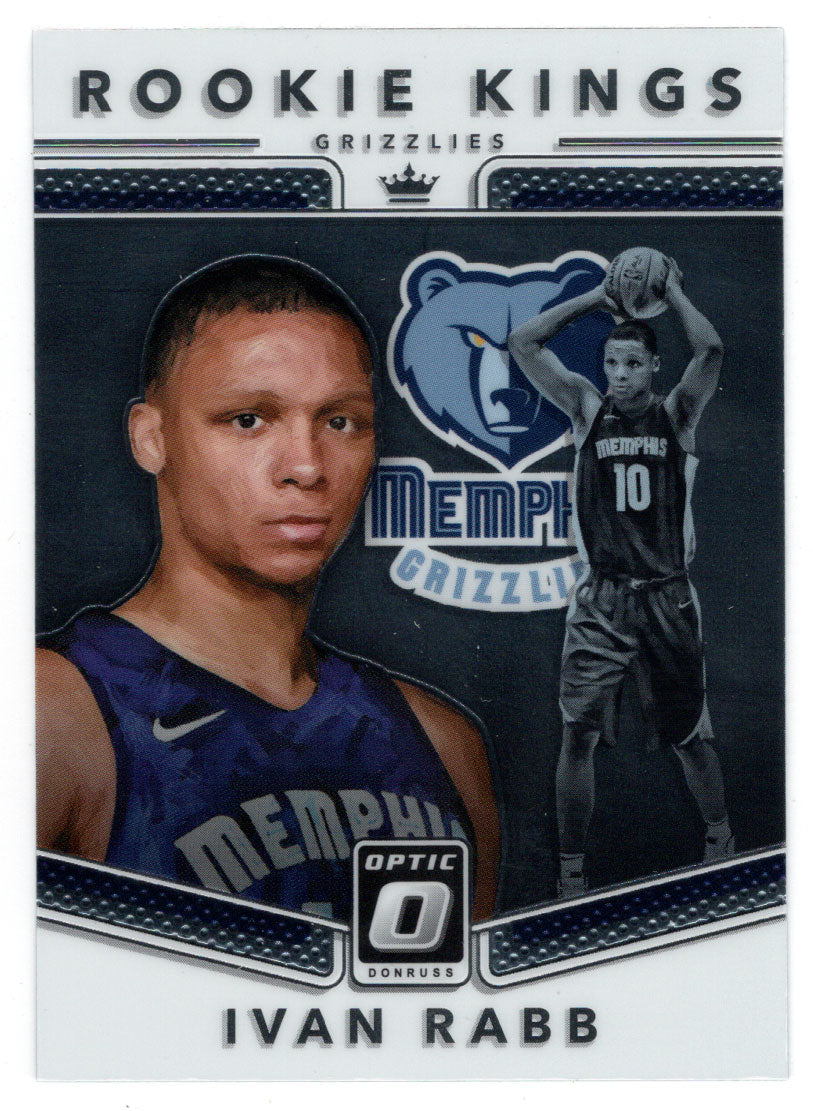 Ivan Rabb - Memphis Grizzlies - Rookie Kings (NBA Basketball Card) 2017-18 Donruss Optic # 7 Mint