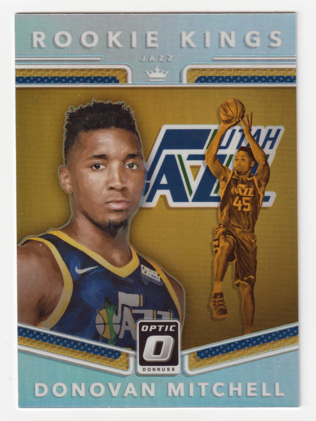 Donovan Mitchell - Utah Jazz - Holo (NBA Basketball Card) 2017-18 Donruss Optic # 13 Mint