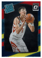 Zhou Qi - Houston Rockets - Rated Rookie - Yellow/Red (NBA Basketball Card) 2017-18 Donruss Optic # 151 Mint