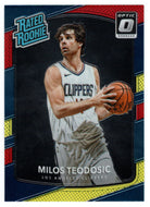 Milos Teodosic - Los Angeles Clippers - Rated Rookie - Yellow/Red (NBA Basketball Card) 2017-18 Donruss Optic # 155 Mint