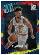 Tyler Dorsey - Atlanta Hawks - Rated Rookie - Yellow/Red (NBA Basketball Card) 2017-18 Donruss Optic # 157 Mint