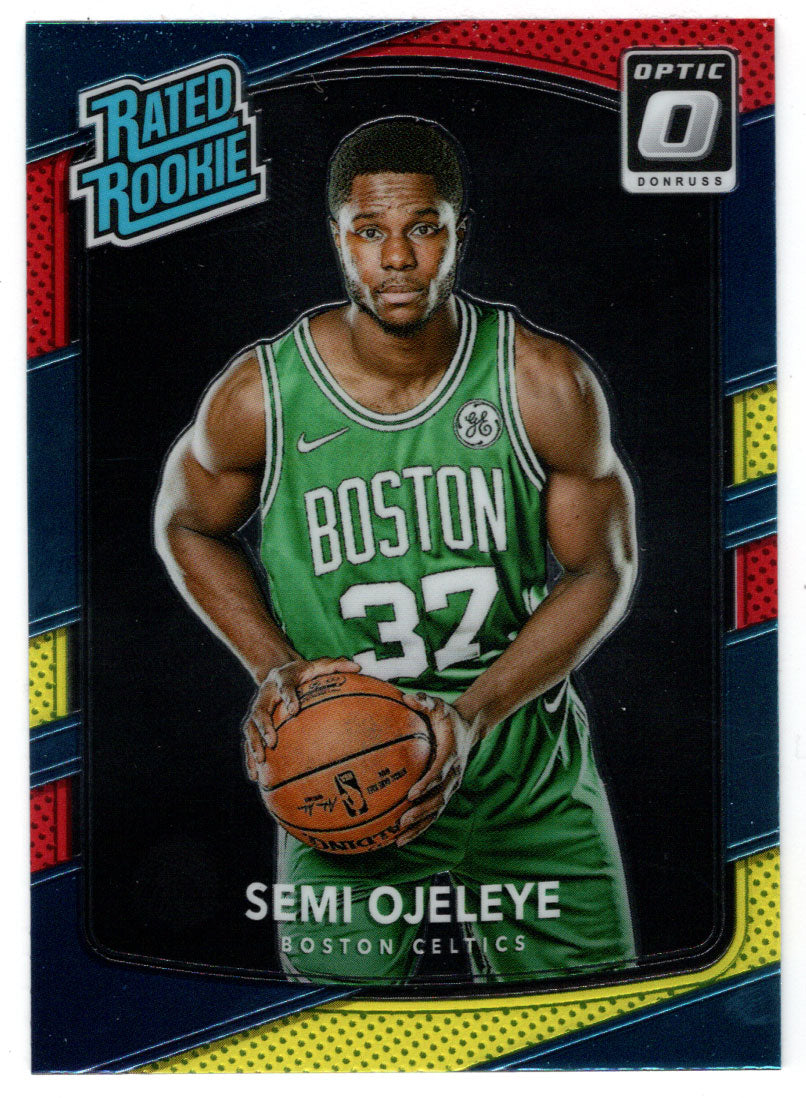 Semi Ojeleye - Boston Celtics - Rated Rookie - Yellow/Red (NBA Basketball Card) 2017-18 Donruss Optic # 164 Mint