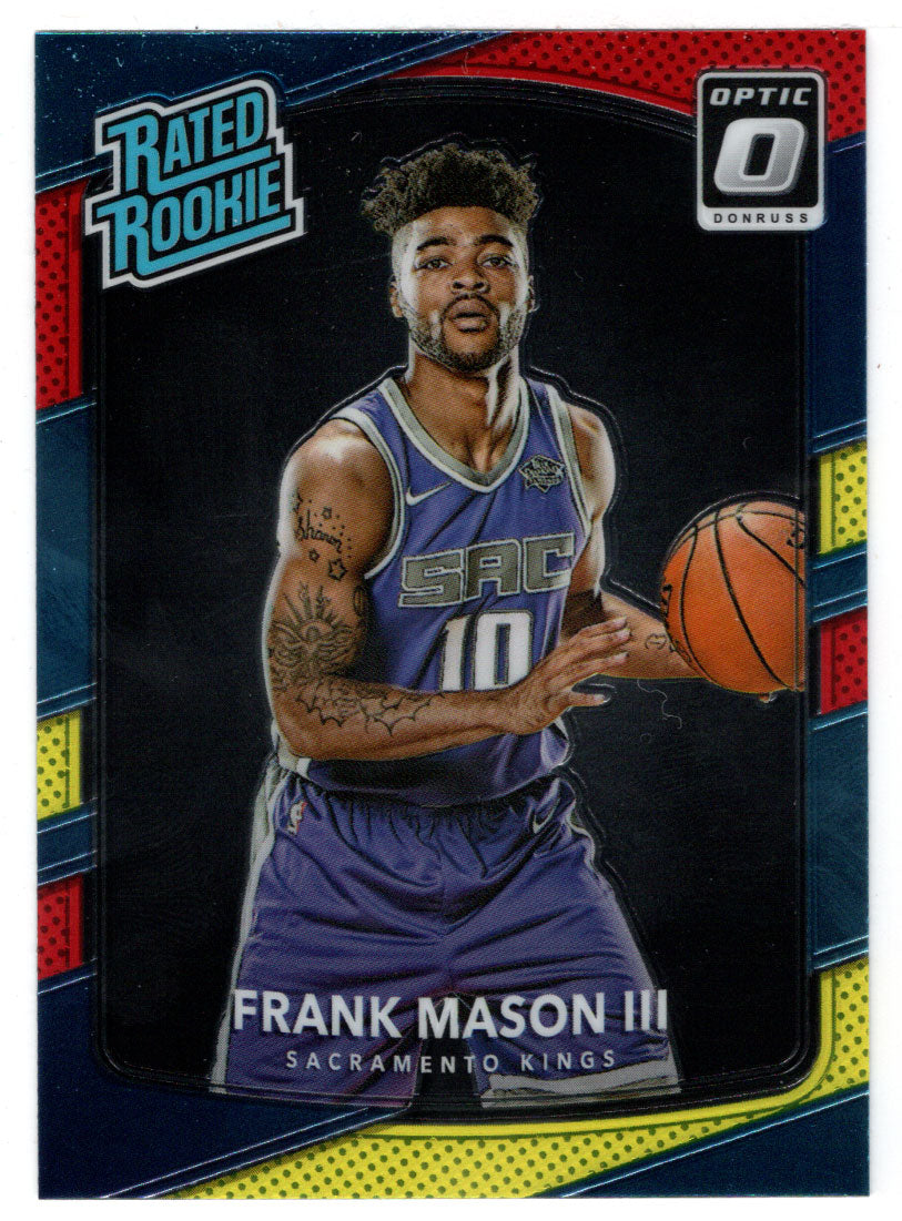 Frank Mason III - Sacramento Kings - Rated Rookie - Yellow/Red (NBA Basketball Card) 2017-18 Donruss Optic # 167 Mint