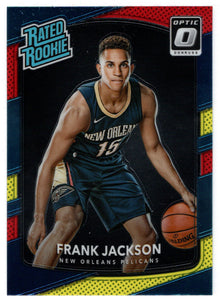 Frank Jackson - New Orleans Pelicans - Rated Rookie - Yellow/Red (NBA Basketball Card) 2017-18 Donruss Optic # 170 Mint