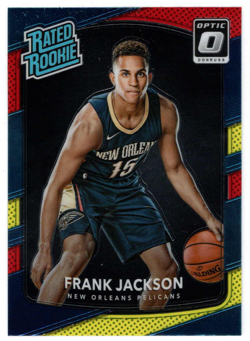 Frank Jackson - New Orleans Pelicans - Rated Rookie - Yellow/Red (NBA Basketball Card) 2017-18 Donruss Optic # 170 Mint