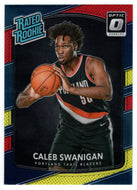 Caleb Swanigan - Portland Trail Blazers - Rated Rookie - Yellow/Red (NBA Basketball Card) 2017-18 Donruss Optic # 175 Mint