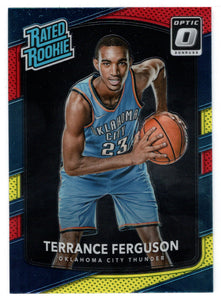 Terrance Ferguson - Oklahoma City Thunder - Rated Rookie - Yellow/Red (NBA Basketball Card) 2017-18 Donruss Optic # 180 Mint