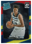 Justin Patton - Minnesota Timberwolves - Rated Rookie - Yellow/Red (NBA Basketball Card) 2017-18 Donruss Optic # 185 Mint