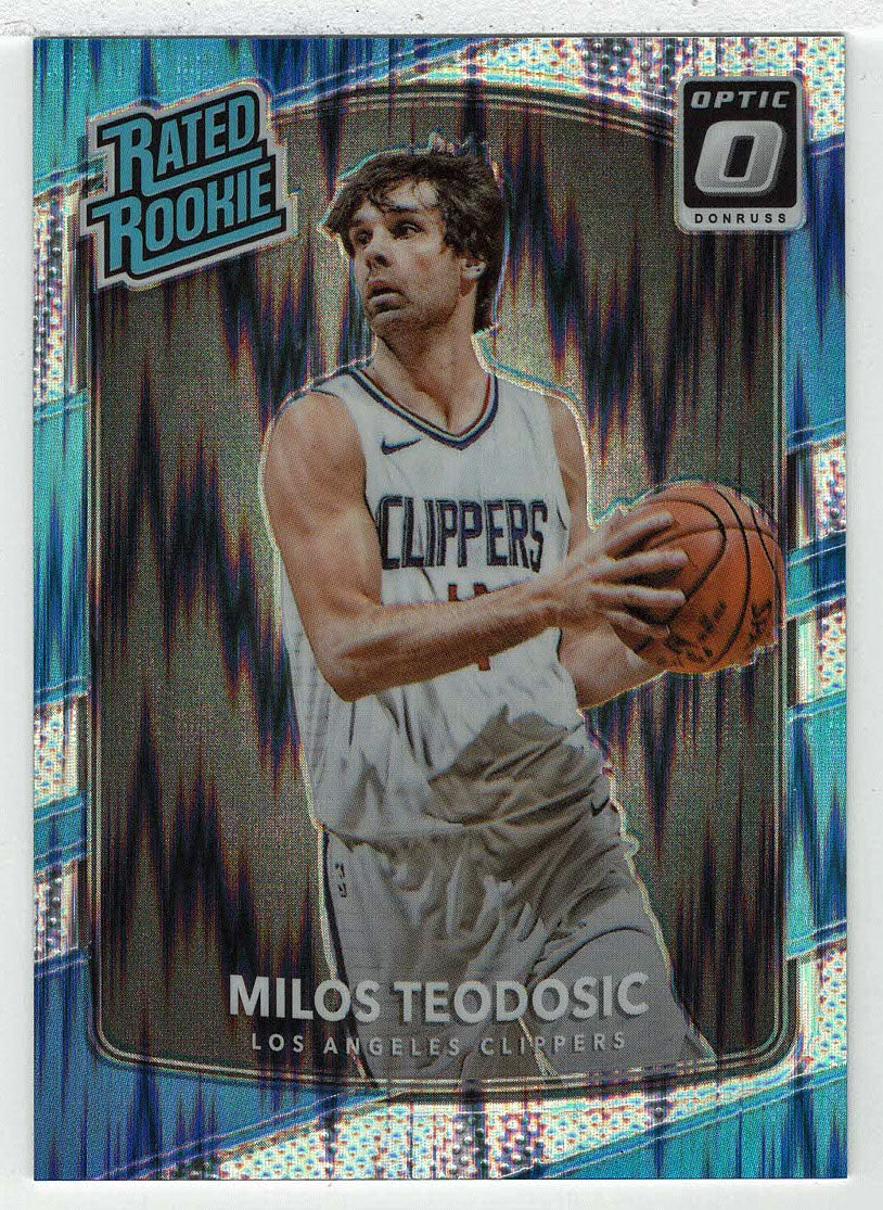 Milos Teodosic - Los Angeles Clippers - Shock Flash (NBA Basketball Card) 2017-18 Donruss Optic # 155 Mint