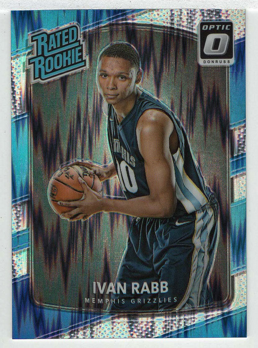 Ivan Rabb - Memphis Grizzlies - Shock Flash (NBA Basketball Card) 2017-18 Donruss Optic # 156 Mint
