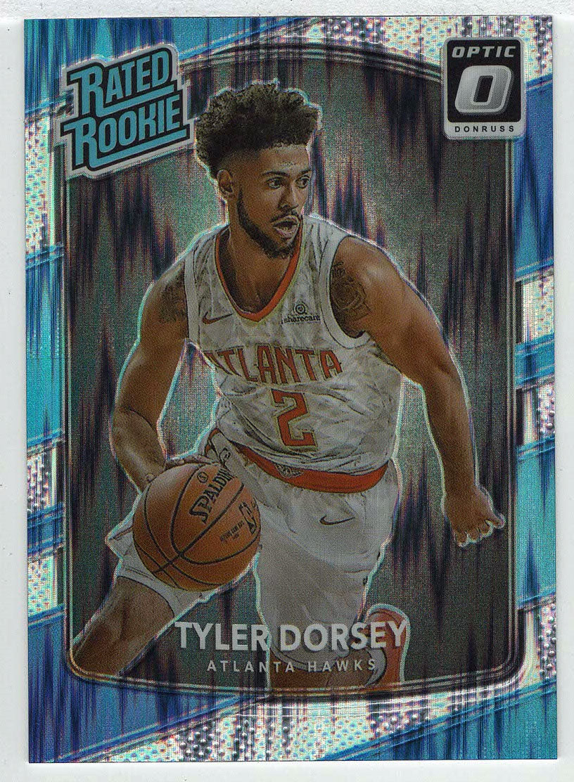 Tyler Dorsey - Atlanta Hawks - Shock Flash (NBA Basketball Card) 2017-18 Donruss Optic # 157 Mint