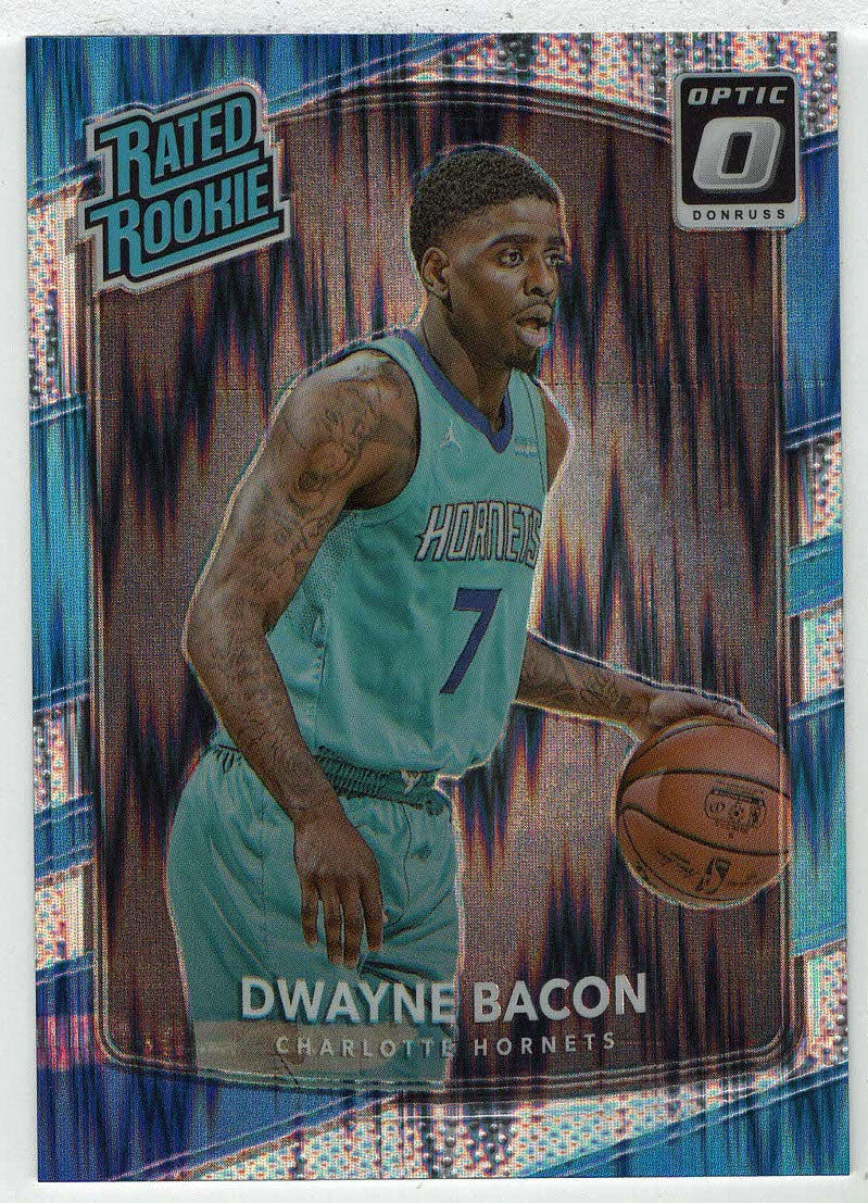 Dwayne Bacon - Charlotte Hornets - Shock Flash (NBA Basketball Card) 2017-18 Donruss Optic # 161 Mint