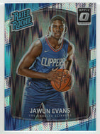 Jawun Evans - Los Angeles Clippers - Shock Flash (NBA Basketball Card) 2017-18 Donruss Optic # 162 Mint
