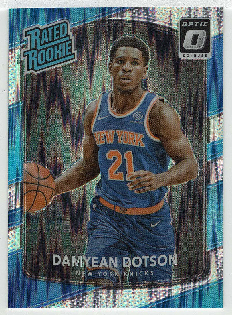 Damyean Dotson - New York Knicks - Shock Flash (NBA Basketball Card) 2017-18 Donruss Optic # 166 Mint