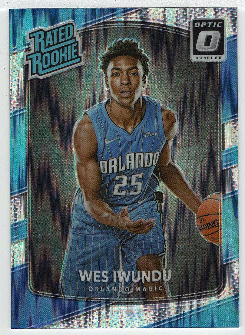 Wes Iwundu - Orlando Magic - Shock Flash (NBA Basketball Card) 2017-18 Donruss Optic # 168 Mint