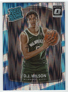D.J. Wilson - Milwaukee Bucks - Shock Flash (NBA Basketball Card) 2017-18 Donruss Optic # 184 Mint