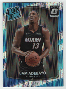 Bam Adebayo - Miami Heat - Shock Flash (NBA Basketball Card) 2017-18 Donruss Optic # 187 Mint