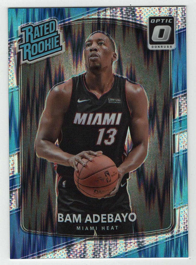 Bam Adebayo - Miami Heat - Shock Flash (NBA Basketball Card) 2017-18 Donruss Optic # 187 Mint