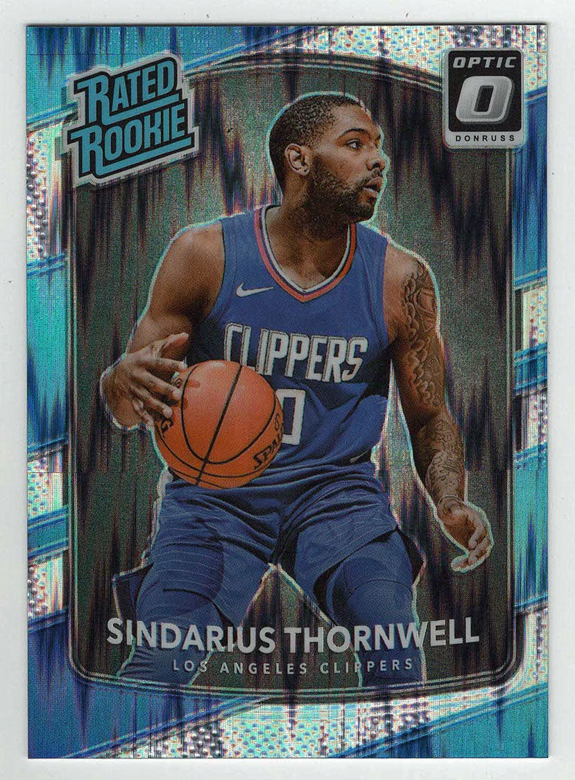 Sindarius Thornwell - Los Angeles Clippers - Shock Flash (NBA Basketball Card) 2017-18 Donruss Optic # 194 Mint