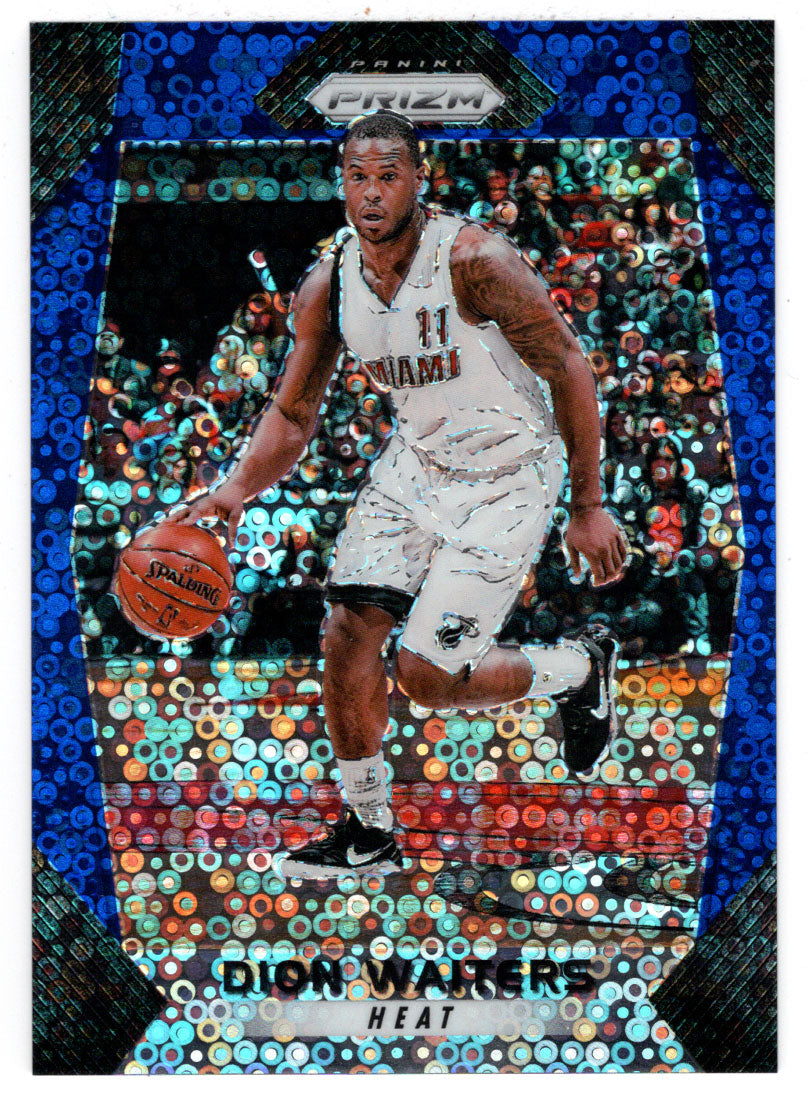 Dion Waiters 143/175 - Miami Heat - BLUE Prizms Fast Break (NBA Basketball Card) 2017-18 Panini Prizm # 54 Mint