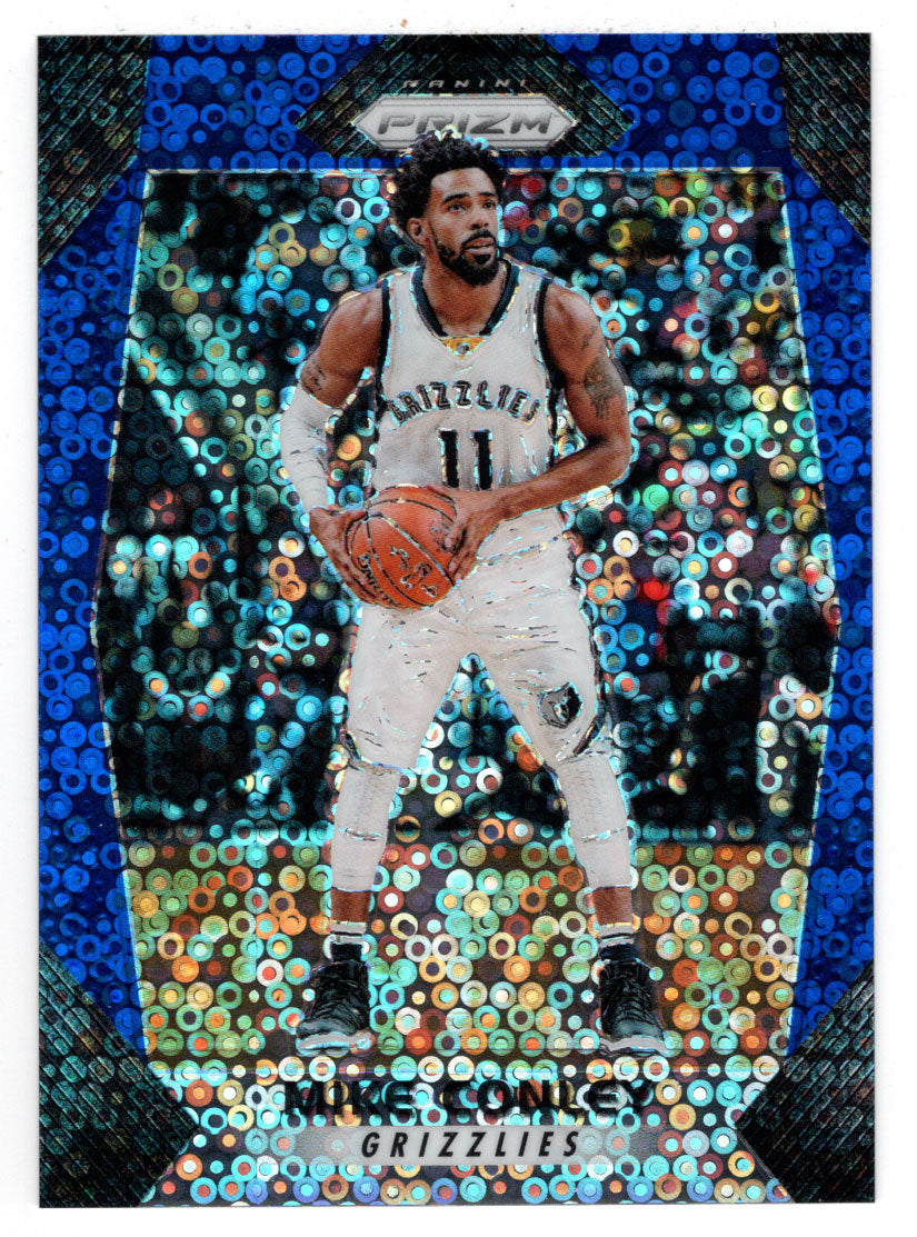 Mike Conley 59/175 - Memphis Grizzlies - BLUE Prizms Fast Break (NBA Basketball Card) 2017-18 Panini Prizm # 201 Mint