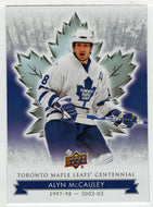 Alyn McCauley (NHL Hockey Card) 2017-18 Upper Deck Toronto Maple Leafs Centennial # 8 Mint