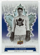 Red Horner (NHL Hockey Card) 2017-18 Upper Deck Toronto Maple Leafs Centennial # 17 Mint