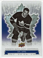 Syl Apps (NHL Hockey Card) 2017-18 Upper Deck Toronto Maple Leafs Centennial # 22 Mint