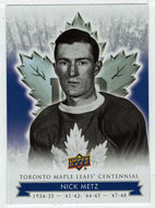 Nick Metz (NHL Hockey Card) 2017-18 Upper Deck Toronto Maple Leafs Centennial # 24 Mint