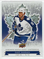 Dave Hannan (NHL Hockey Card) 2017-18 Upper Deck Toronto Maple Leafs Centennial # 35 Mint