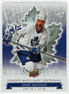 Jamie Macoun (NHL Hockey Card) 2017-18 Upper Deck Toronto Maple Leafs Centennial # 47 Mint