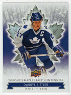 Darryl Sittler (NHL Hockey Card) 2017-18 Upper Deck Toronto Maple Leafs Centennial # 50 Mint
