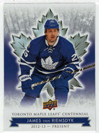 James van Riemsdyk (NHL Hockey Card) 2017-18 Upper Deck Toronto Maple Leafs Centennial # 59 Mint