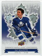 Pat Boutette (NHL Hockey Card) 2017-18 Upper Deck Toronto Maple Leafs Centennial # 73 Mint