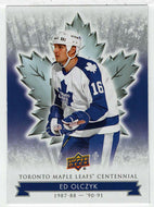 Ed Olczyk (NHL Hockey Card) 2017-18 Upper Deck Toronto Maple Leafs Centennial # 78 Mint