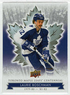 Laurie Boschman (NHL Hockey Card) 2017-18 Upper Deck Toronto Maple Leafs Centennial # 93 Mint
