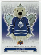 Carlton (NHL Hockey Card) 2017-18 Upper Deck Toronto Maple Leafs Centennial # 100 Mint