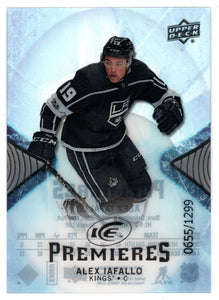 Alex Iafallo 655/1299 RC - Los Angeles Kings (NHL Hockey Card) 2017-18 Upper Deck Ice # 114 Mint