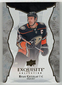 Ryan Getzlaf 78/149 Anaheim Ducks - Exquisite Collection (NHL Hockey Card) 2017-18 Upper Deck Ice # 8 Mint