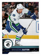 Brandon Sutter - Vancouver Canucks (NHL Hockey Card) 2017-18 Upper Deck # 179 Mint