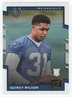 Quincy Wilson RC - Indianapolis Colts (NFL Football Card) 2017 Panini Donruss # 361 Mint