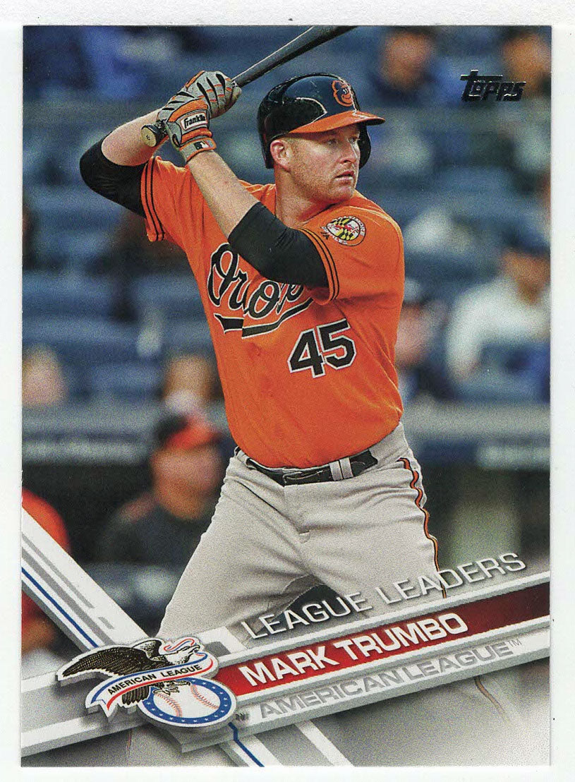 Mark Trumbo - Baltimore Orioles - League Leaders (MLB Baseball Card) 2017 Topps # 55 Mint